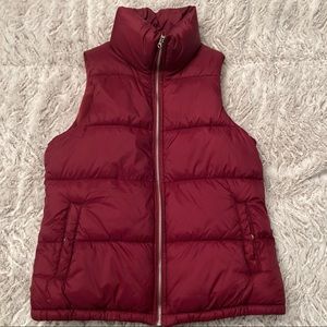 Old Navy Vest Sz M burgundy